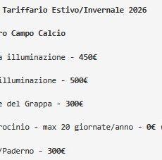 Gestione Impianti Sportivi - Campo da Calcio